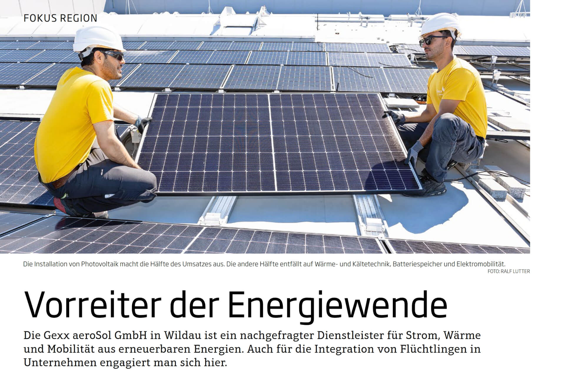 Vorreiter der Energiewende